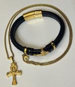 Religieuze set voor mannen met kruis en Egyptische kruis -