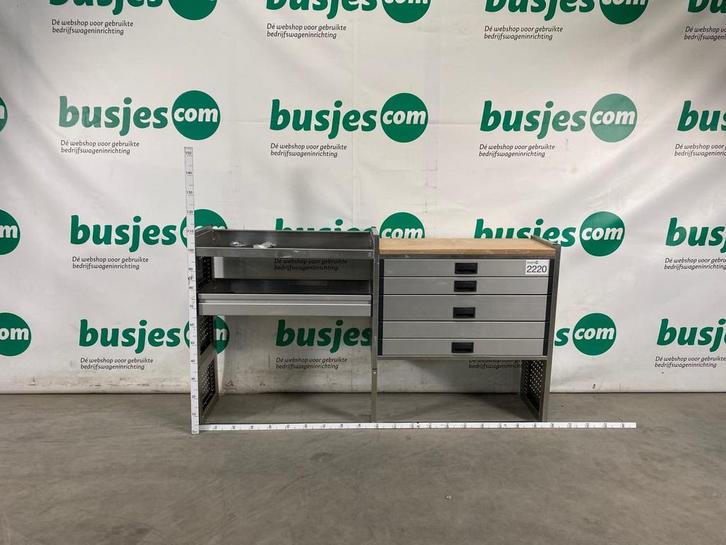 Aluca aluminium bedrijfswageninrichting gebruikt (nr 2220), Auto diversen, Overige Auto diversen, Ophalen of Verzenden