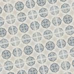 Keramische Portugese vloertegels 20x20 grijs met blauw bloem, Verzenden, Nieuw