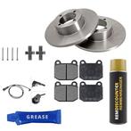 Voordeelset Remschijven + Remblokken OPEL REKORD 2.2 D voorz, Verzenden, Nieuw