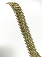 Antiek Gouden Draad Armband Strikjes 19 cm / 27.5 g / 1.5 cm, Ophalen of Verzenden, Zo goed als nieuw, Goud, Goud