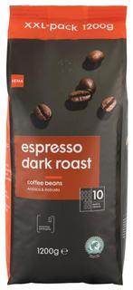 HEMA Koffiebonen dark roast espresso - 1.2 kg, Diversen, Levensmiddelen, Verzenden