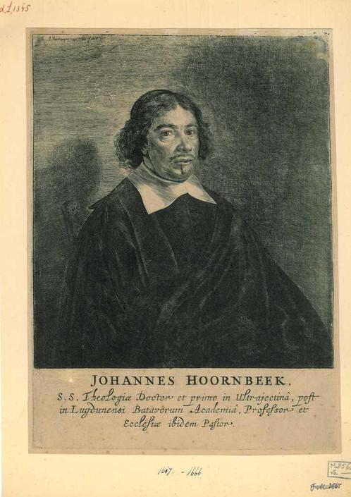 Portrait of Johannes Hoornbeek, Antiek en Kunst, Kunst | Etsen en Gravures