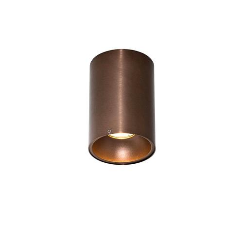 Moderne opbouwspot donkerbrons GU10 50mm - Deep, Huis en Inrichting, Lampen | Spots, Nieuw, Metaal of Aluminium
