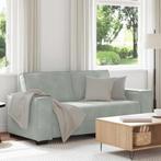 vidaXL Tweezitsbank 140 cm fluweel lichtgrijs, Huis en Inrichting, Banken | Bankstellen, Verzenden, Nieuw, Tweepersoons, Stof