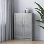 vidaXL Boekenkast 82,5x30,5x115 cm spaanplaat betongrijs, Huis en Inrichting, Verzenden, 100 tot 150 cm, Nieuw, 50 tot 100 cm