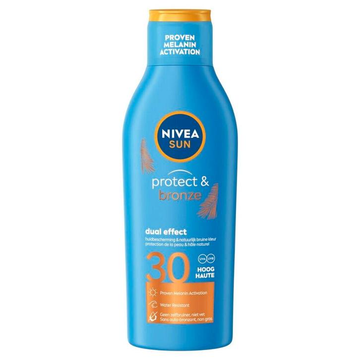 NIVEA Sun Protect & Bronze SPF30 Zonnemelk, Sieraden, Tassen en Uiterlijk, Uiterlijk | Lichaamsverzorging, Nieuw, Verzenden