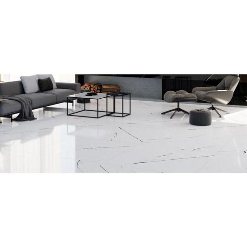 Vloertegel Mykonos Excelsior White 120x120cm Glans, Doe-het-zelf en Verbouw, Sanitair, Ophalen of Verzenden