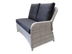 Bilbao hoek dining loungeset 4-delig wit grijs, Tuin en Terras, Tuinsets en Loungesets, Ophalen of Verzenden, Nieuw, Wicker