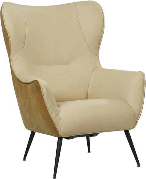 leren moderne oorfauteuil -  ( leer), Huis en Inrichting, Fauteuils, 75 tot 100 cm, 75 tot 100 cm, Nieuw, Leer, Ophalen of Verzenden