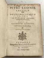 Pietro Leone Casella - Petri Leonis Casellae de primis, Antiek en Kunst, Antiek | Boeken en Bijbels