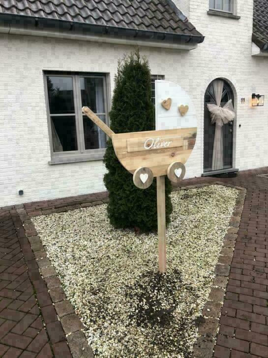 geboortebord geboortewieg  NIEUW   babyshower jongen/meisje, Kinderen en Baby's, Kraamcadeaus en Geboorteborden, Geboortebord