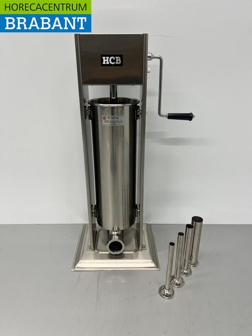 RVS Verticale vulbus stopbus worstvuller 7 liter Horeca, Zakelijke goederen, Horeca | Keukenapparatuur, Nieuw in verpakking, Ophalen of Verzenden