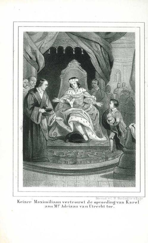 Portrait of Pope Adrian VI, Antiek en Kunst, Kunst | Etsen en Gravures