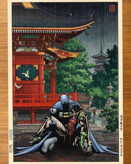 Kodo88 - 1 Giclée - Batman & Robin - Dark Knights Grief at, Boeken, Strips | Comics