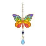 Suncatcher/Zonvanger/Zonnevanger - Vlinder Regenboog - Cryst, Huis en Inrichting, Woonaccessoires | Overige, Ophalen of Verzenden