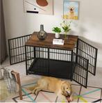 Houten Hondenkrat –Binnenkennel met 3 Deuren en Lade, Stijlv, Dieren en Toebehoren, Hondenhokken, Verzenden, Nieuw