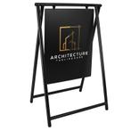 Stoepbord Swing Sign A-Frame Black 60x80cm met bedrukking, Nieuw in verpakking