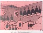 Duitsland bouwt bommenwerpers op spotprent (lijst optie), Antiek en Kunst, Kunst | Litho's en Zeefdrukken, Verzenden