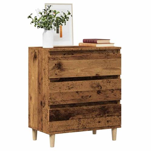vidaXL Dressoir 60x35x70 cm bewerkt hout oud houtkleurig, Huis en Inrichting, Kasten | Dressoirs, Nieuw, Overige houtsoorten, Verzenden