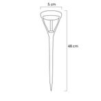 Voordeelset 2x Solar priklamp Birdie zwart, Zonne-energie, Kunststof, Verzenden, Staande lamp