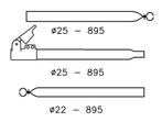 Campking Verandastang 25/22mm 170-260cm Aluminium Quickgrip, Caravans en Kamperen, Ophalen of Verzenden, Nieuw