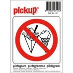Pickup pictogram verboden voor consumpties 10x10 cm, Zakelijke goederen, Verzenden, Nieuw in verpakking