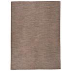vidaXL Buitenkleed platgeweven 200x280 cm bruin, Huis en Inrichting, Stoffering | Tapijten en Kleden, Verzenden, Nieuw, Bruin