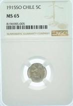 Chili. 5 Centavos 1915 - PCGS MS65, Postzegels en Munten