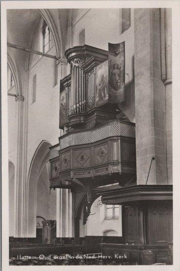 HATTEM - Oud Orgel in de Ned. Herv. Kerk, Verzamelen, Ansichtkaarten | Nederland, Verzenden
