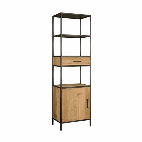 *WOONWINKEL* Tower Living Luna Smalle Kast Gerookt Eiken Lin, Huis en Inrichting, Kasten | Boekenkasten, Nieuw, Verzenden