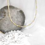 Bicolor gouden omega schakelcollier (Ketting), Sieraden, Tassen en Uiterlijk, Kettingen, Ophalen of Verzenden, Gebruikt, Overige kleuren