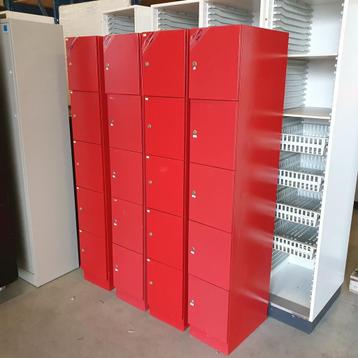 20-deurs metalen lockers (4x5 deurtjes) - 185x30x50 cm beschikbaar voor biedingen