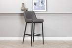 Barkruk - 75 cm - Ellis - Grijs - Microvezel - Jörn, Huis en Inrichting, Verzenden, Nieuw