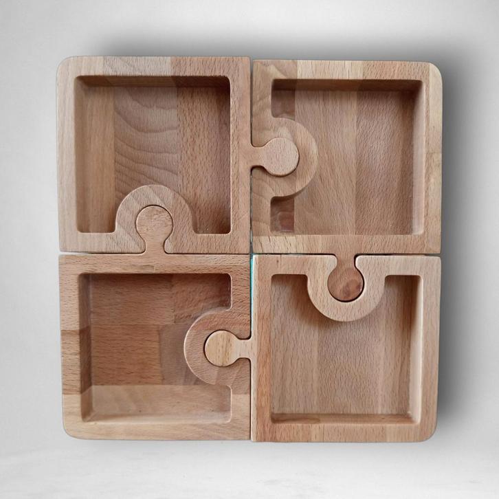 serveerplank puzzelstukjes, Huis en Inrichting, Keuken | Keukenbenodigdheden, Nieuw, Ophalen of Verzenden