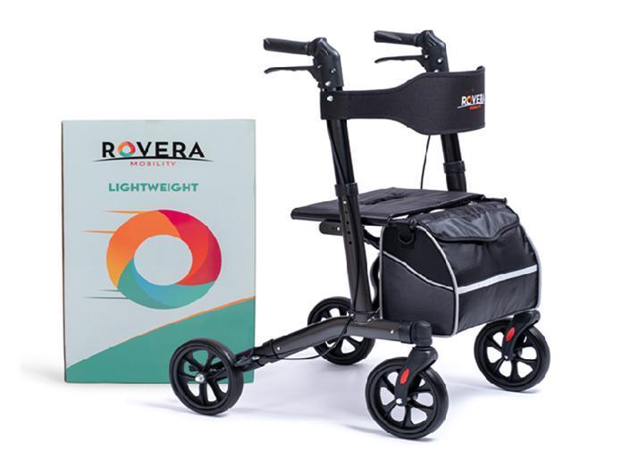 Rovera Mobility Rollator Easy Lichtgewicht - Antraciet, Diversen, Rollators, Lichtgewicht, Opvouwbaar, Nieuw, Verzenden
