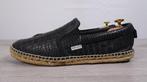 Jimmy Choo Blue Croc Embossed Leather Vlad Slip On - Loafers, Nieuw