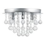 Plafondlamp Trio met kristallen 20xØ28 cm chroom 3xG9, Huis en Inrichting, Verzenden, Nieuw