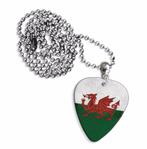 Wales vlag plectrum ketting, sleutelhanger of oorbellen, Ophalen of Verzenden, Nieuw