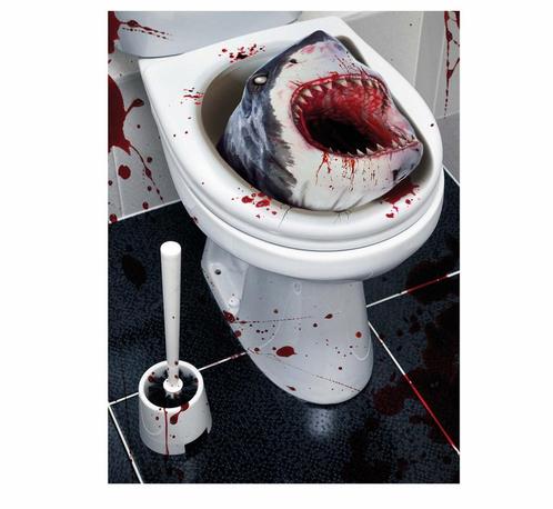 Halloween Decoratie Wc Haai, Hobby en Vrije tijd, Feestartikelen, Nieuw, Verzenden