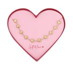 Hartjes ketting - In hartjes giftbox - Gift of love - Moeder, Sieraden, Tassen en Uiterlijk, Kettingen, Met hanger, Overige materialen