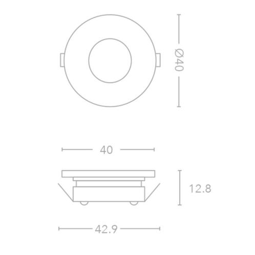 Inbouw Led-Spot Bellezza Bagno Roan IP65 3000 Kelvin 4x1,3, Doe-het-zelf en Verbouw, Sanitair, Ophalen of Verzenden