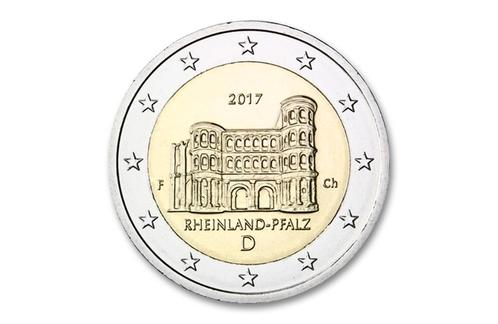 2 euro Rheinland Pfalz - Porta Nigra 2017 - Duitsland, Postzegels en Munten, Munten | Europa | Euromunten, Verzenden