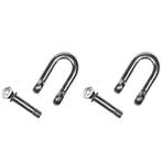 Benson D-sluiting - Ø 10 mm - Robuust - Set van 2 - Werkl.., Watersport en Boten, Ophalen of Verzenden, Nieuw