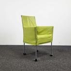 Designstoel Groen / Lime - Verrijdbaar, Huis en Inrichting, Stoelen, Ophalen of Verzenden, Gebruikt