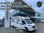 Hymer T 668 CL ENKELE BEDDEN LEVELSYSTEEM TURBOVENT, Caravans en Kamperen, Diesel, Hymer