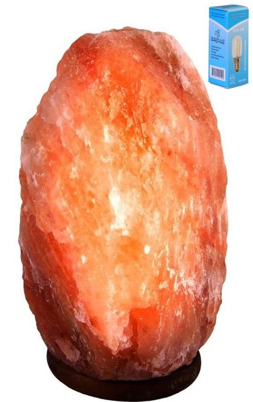 Zoutlamp GROOT XXL 15-18kg met LEDLAMP - Himalaya Zout 10..., Huis en Inrichting, Lampen | Tafellampen, Nieuw, Ophalen of Verzenden