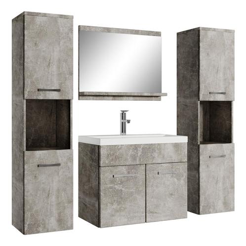 Badkamermeubel Set Montreal XL 60 x 35 cm Grijs Badmeubel, Huis en Inrichting, Badkamer | Badkamermeubels, Nieuw, Wastafelkast