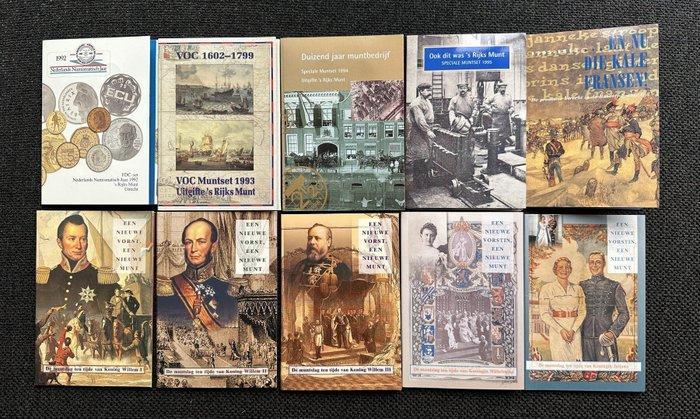 Nederland. Jaarsets 1992/2001 Holland Coin Fair (10x), Postzegels en Munten, Munten | Nederland