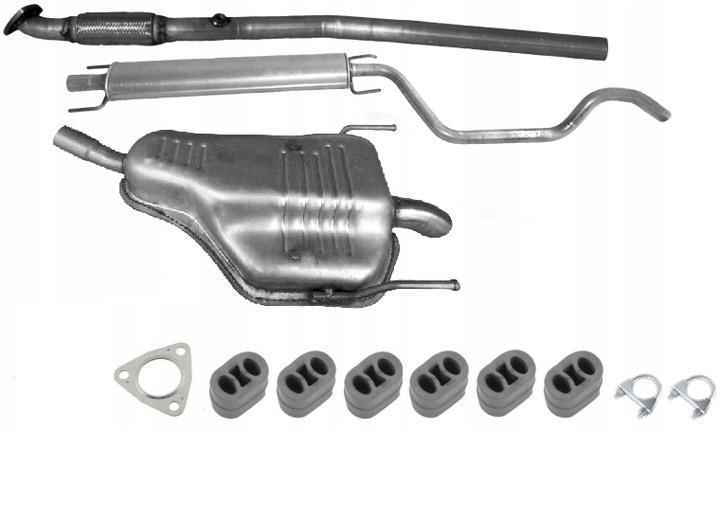 Complete Uitlaat, Voorpijp + Middendemper + Einddemper Opel, Auto-onderdelen, Uitlaatsystemen, Nieuw, Verzenden